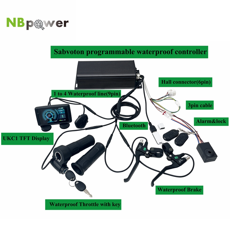 72V 5000W Hub Motor Kit - คอนโทรลเลอร์ Sabvoton SVMC 72V 80A 100A