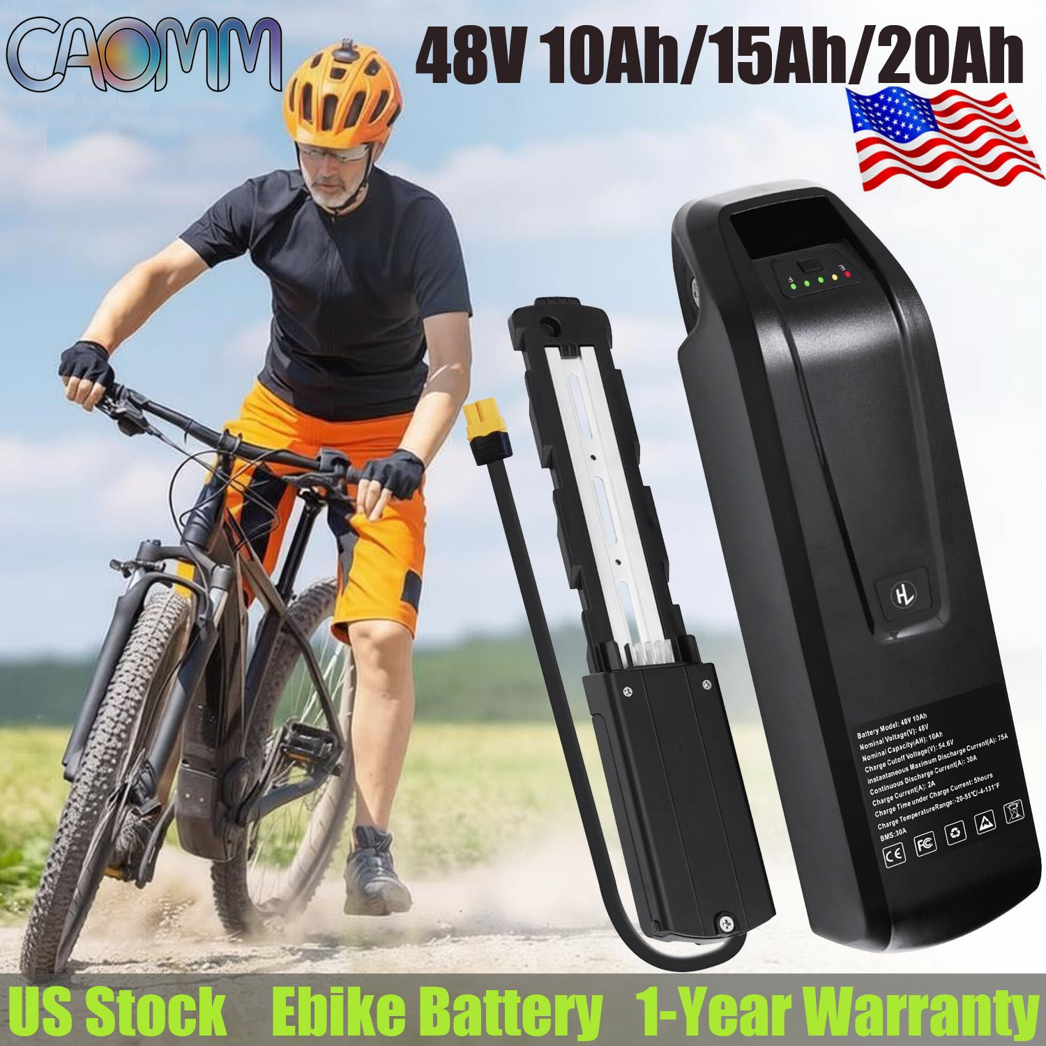 ชุดแบตเตอรี่ลิเธียมสำหรับจักรย - Ebike Battery 48V 20Ah Hailong บทวิจารณ์และราคา