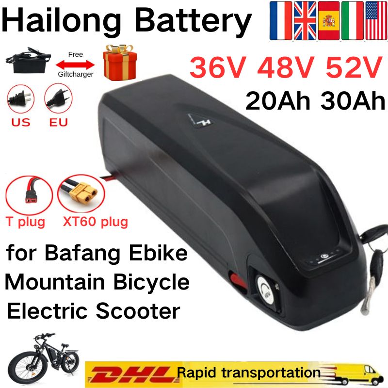 สำหรับแบตเตอรี่ Hailong 36V 48 - Ebike Battery 48V 20Ah Hailong บทวิจารณ์และราคา